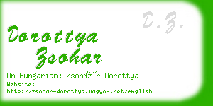 dorottya zsohar business card